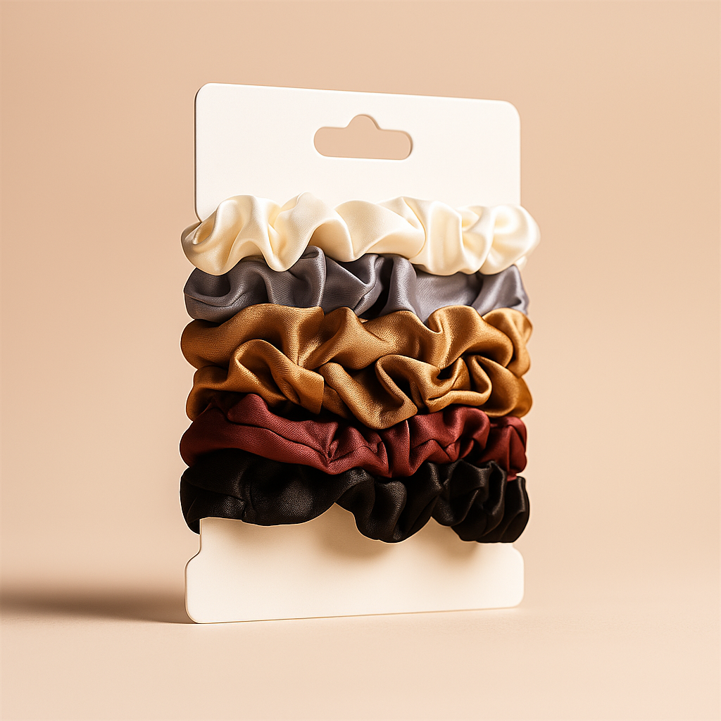 Satin hair elastics