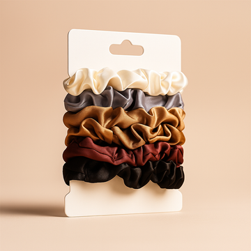 Satin hair elastics