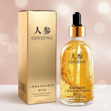 Gold facial serum with hyaluronic acid